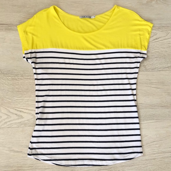 Quiosque Designer Striped Color Block Blouse Top - Picture 9 of 16